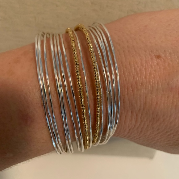 Stella & Dot Rhett Cuff Silver - Picture 3 of 7